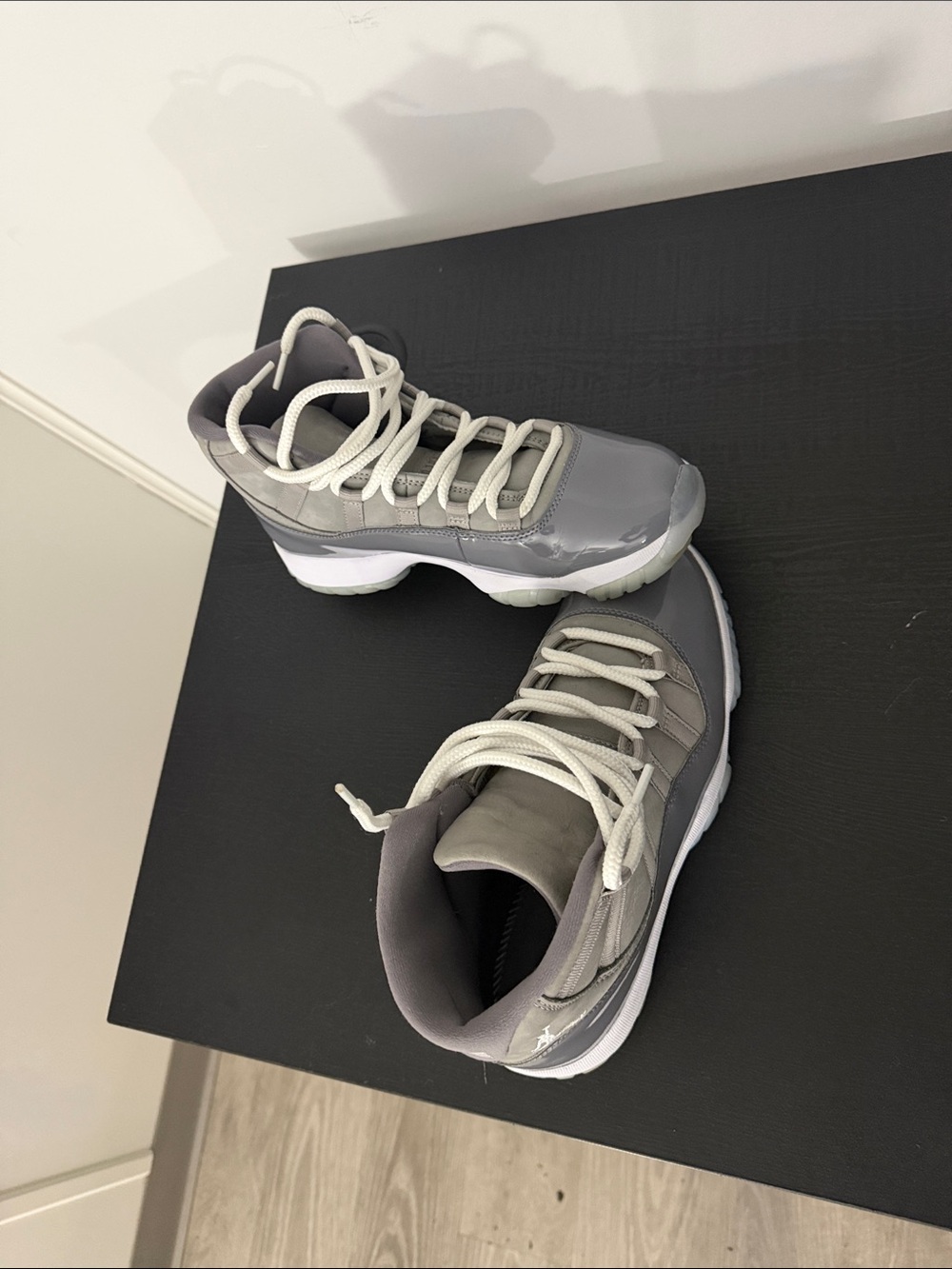 Jordan Retro 11 Sneakers in Grey and White